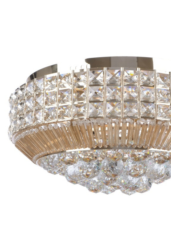 Люстра стельова торт з підсвічуванням велика BCL-615C/3*E14 + 8*3W LED Brille (253887010)