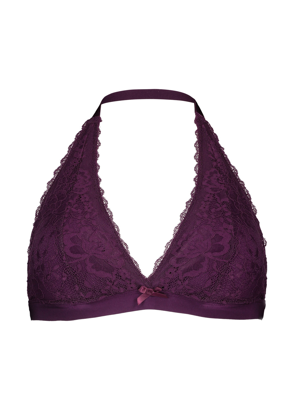 Фиолетовый бралетт бюстгальтер Hunkemoller с косточками полиамид