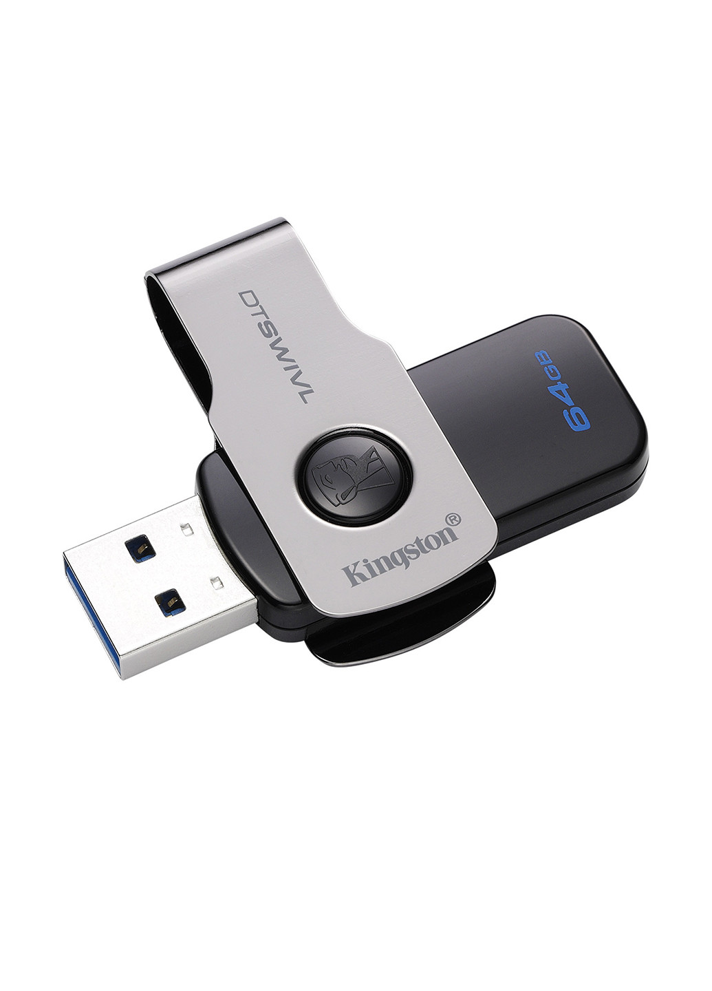 Флеш память USB DataTraveler Swivl 64GB USB 3.0 (DTSWIVL/64GB) Kingston Флеш память USB Kingston DataTraveler Swivl 64GB USB 3.0 (DTSWIVL/64GB) чёрные
