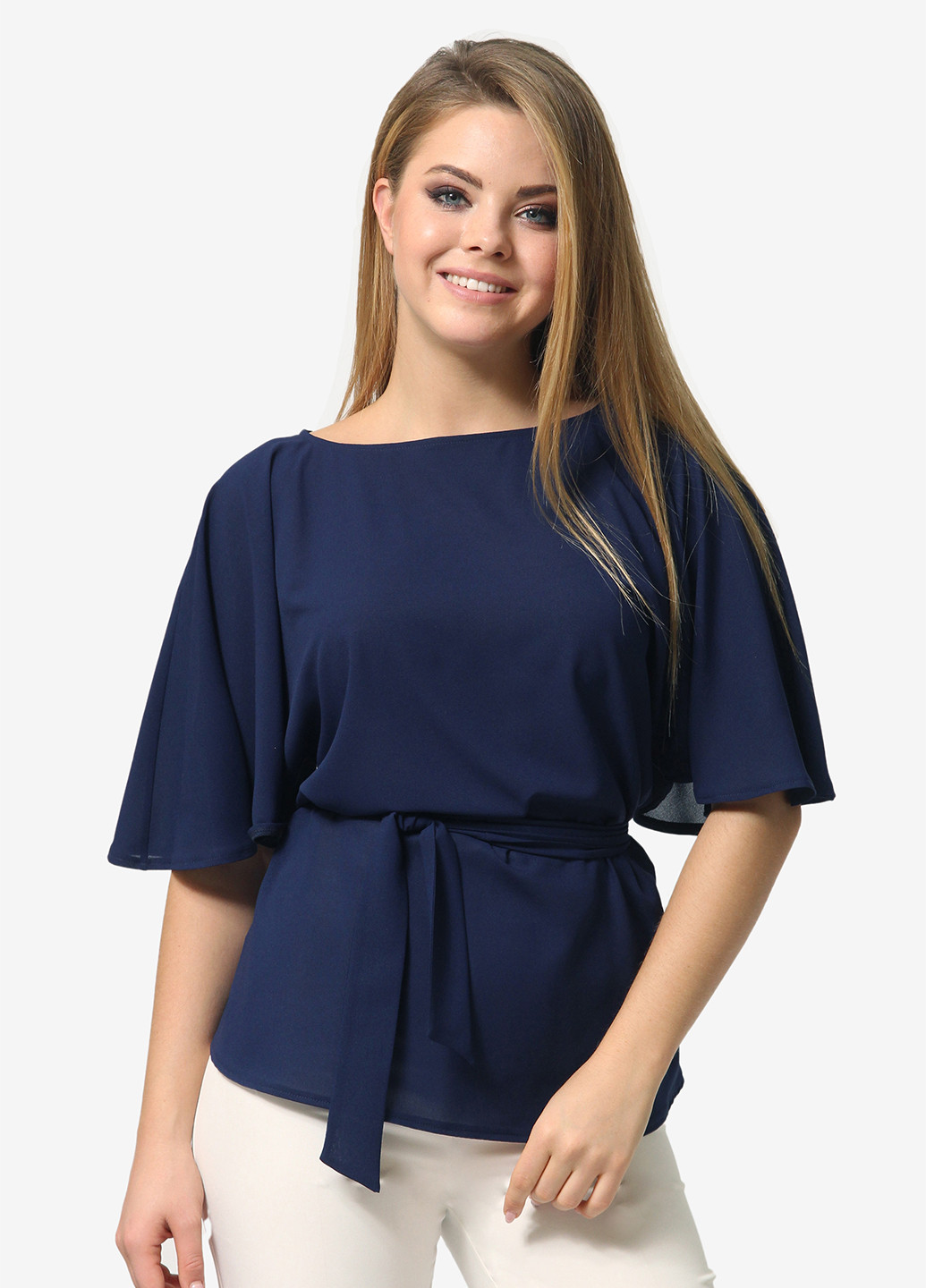 Темно-синя демісезонна блуза Lila Kass