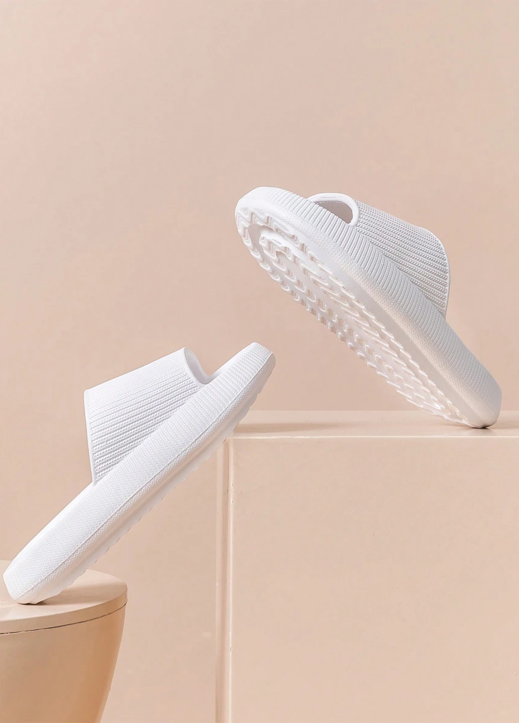 Белые пляжные, кэжуал тапочки SHEIN