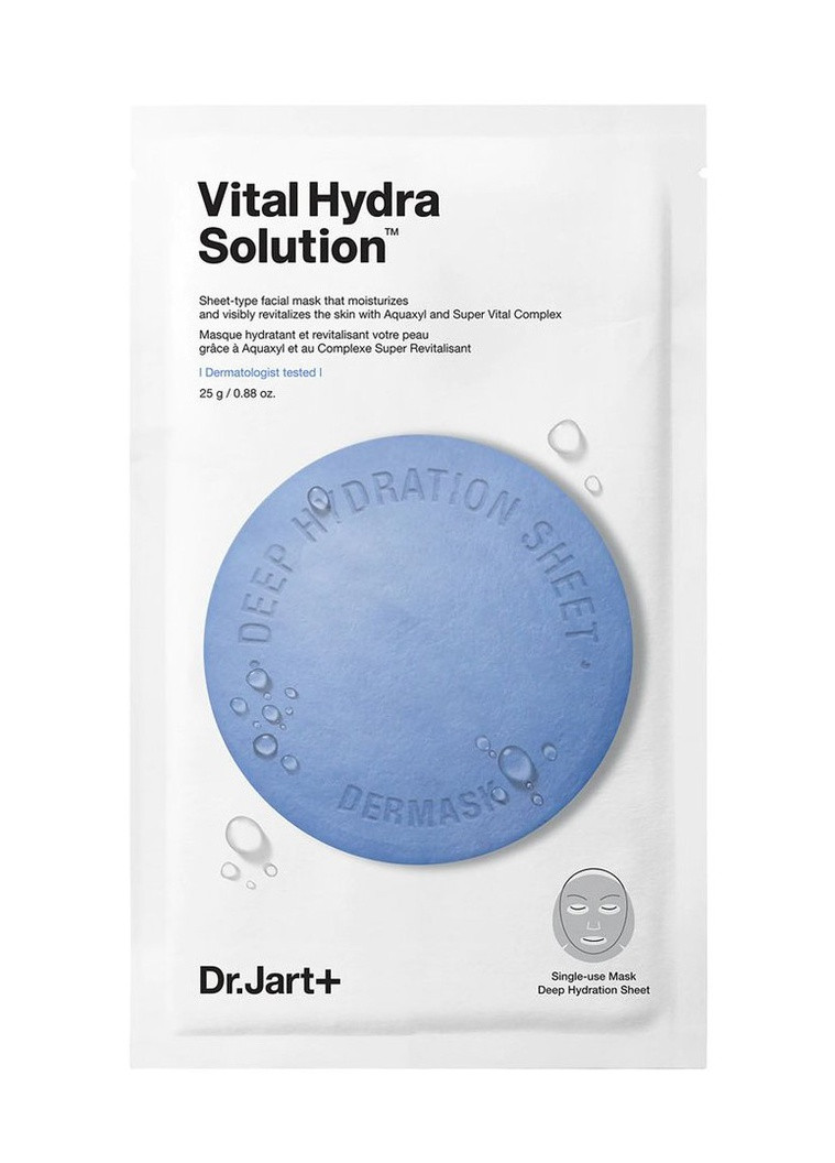 Зволожуюча маска з гіалуроновою кислотою Dermask Vital Hydra Solution, 25 г Dr. Jart+ (222590534)