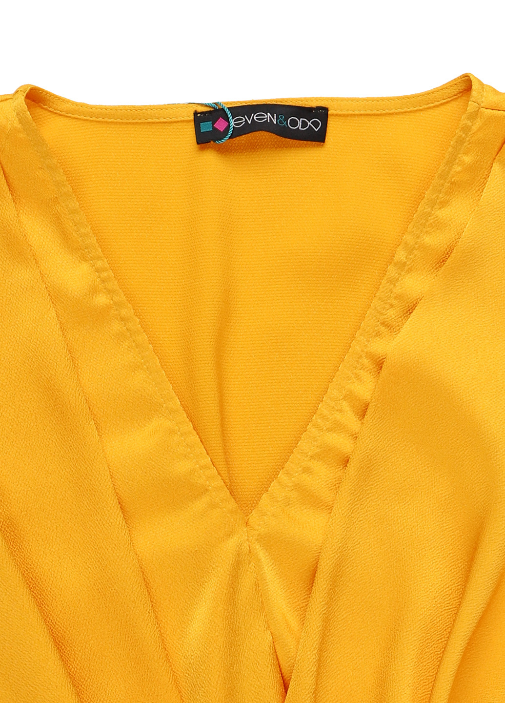 Жёлтая блуза с баской Even & Odd