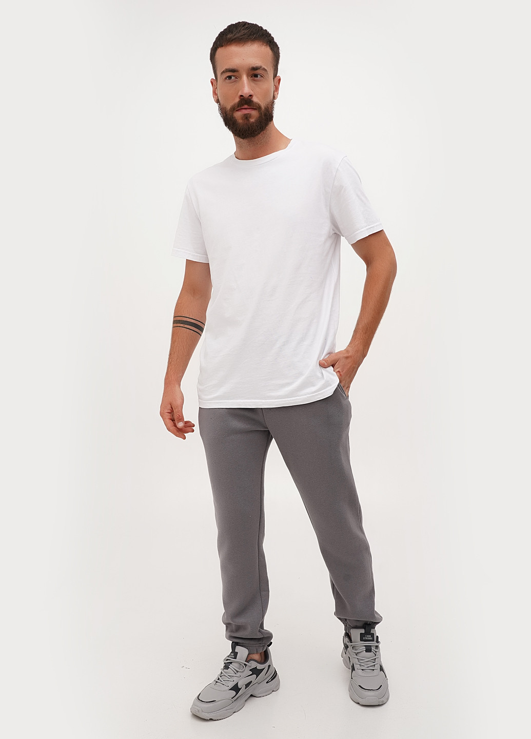 Серые кэжуал, спортивные демисезонные джоггеры брюки Boohoo