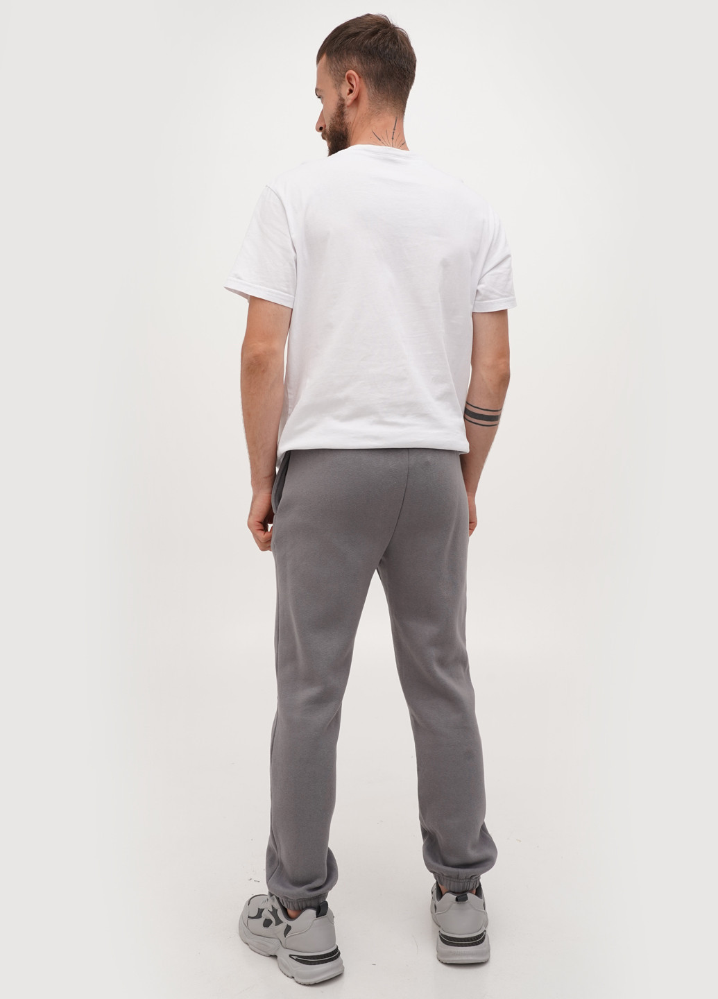 Серые кэжуал, спортивные демисезонные джоггеры брюки Boohoo