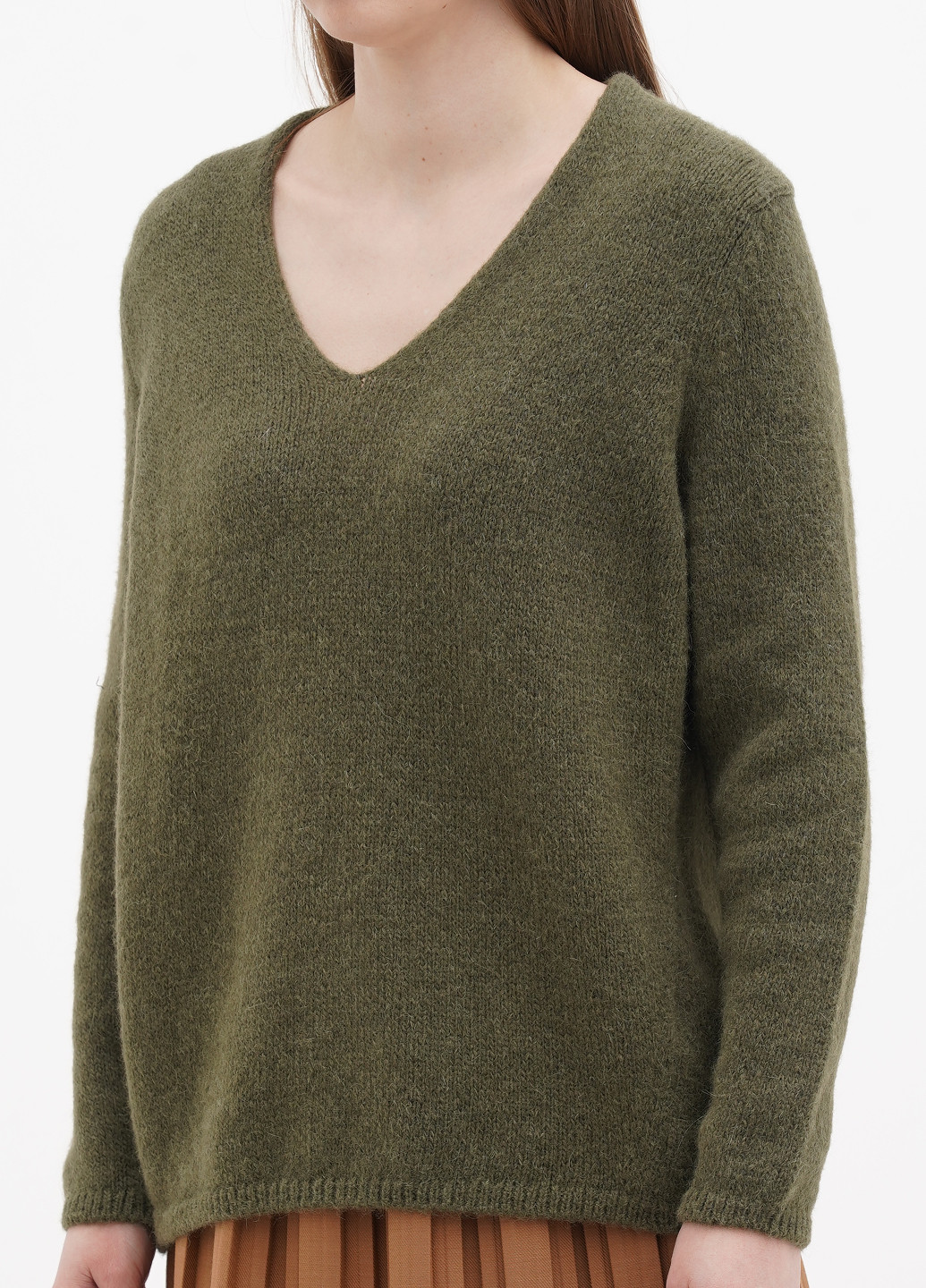 Оливковий (хакі) зимовий пуловер пуловер Monari