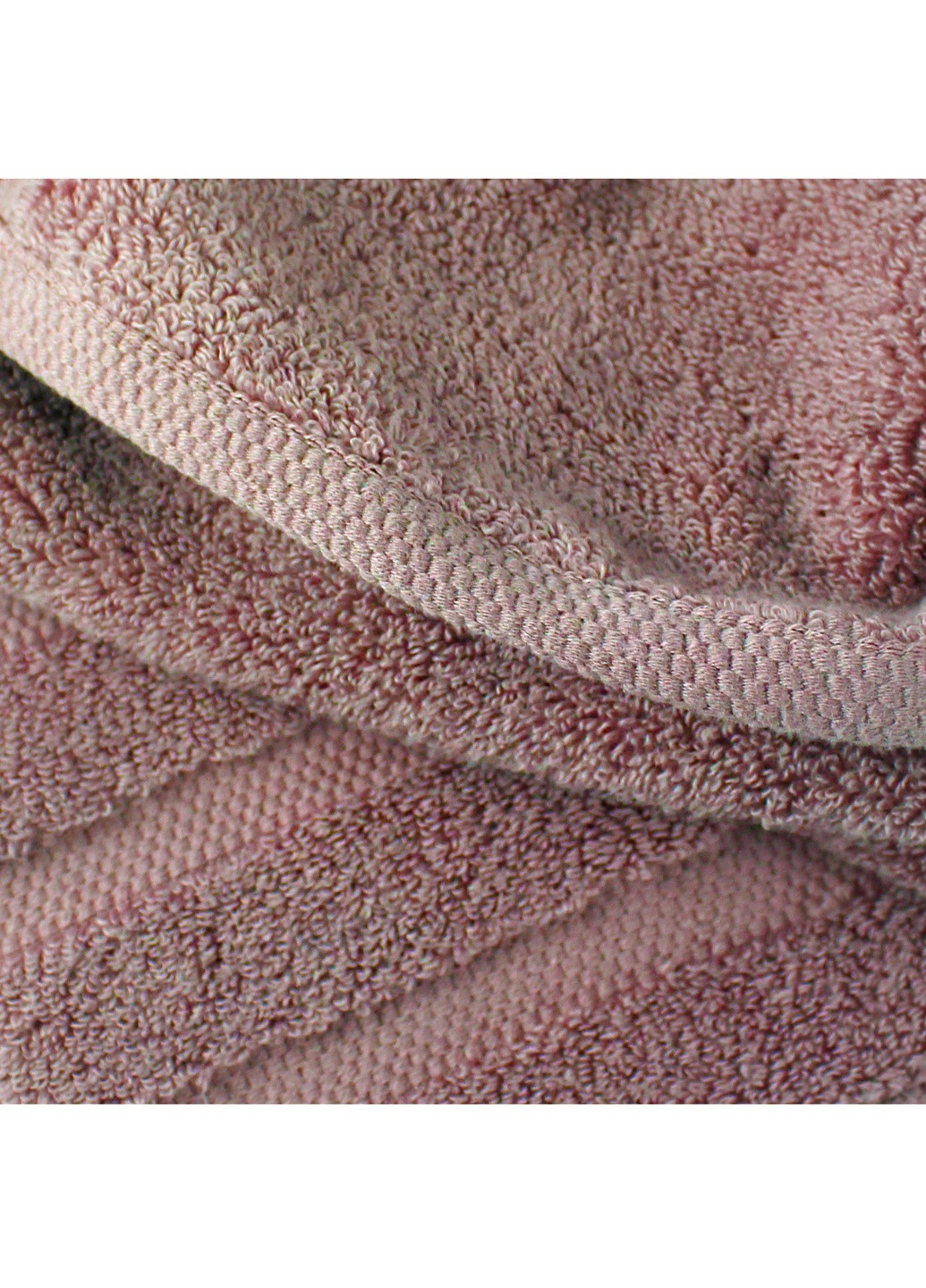 Bulgaria-Tex полотенце махровое oslo, microcotton, жаккардовое, с бордюром, пепел розы, размер 70x140 см темно-розовый производство - Болгария