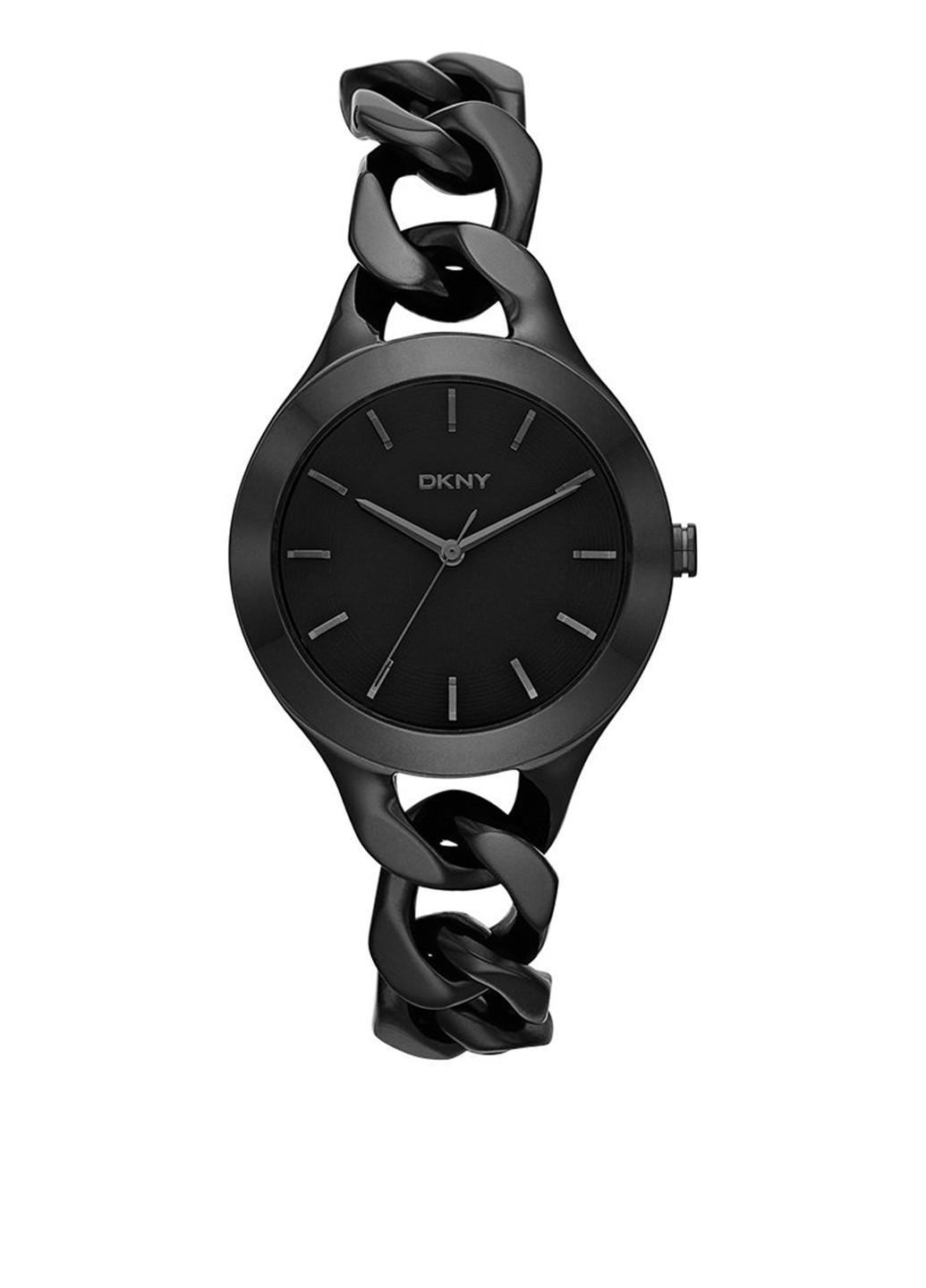 Часы DKNY однотонные чёрные