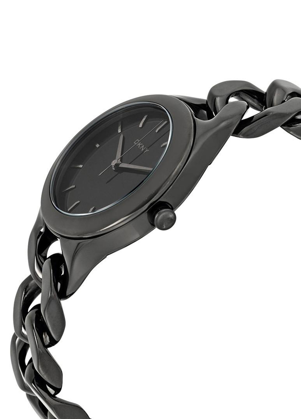Часы DKNY однотонные чёрные