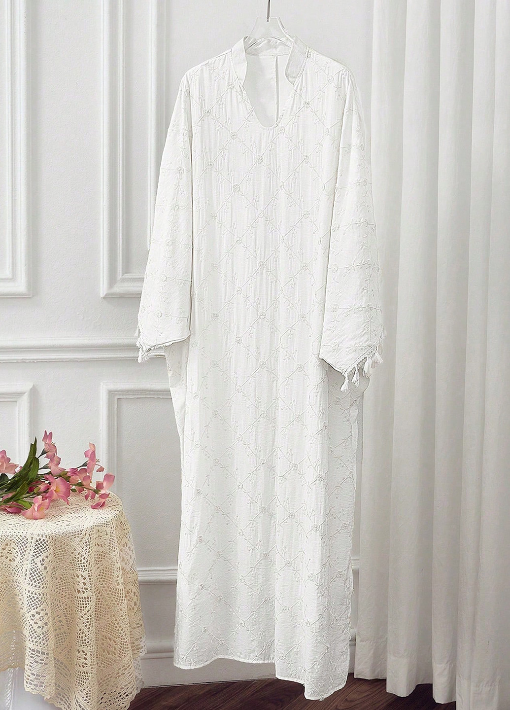 Білий кежуал сукня оверсайз SHEIN однотонна