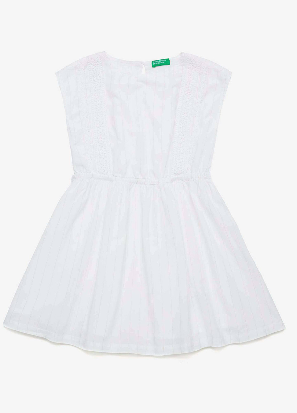 Белое платье United Colors of Benetton (180907162)