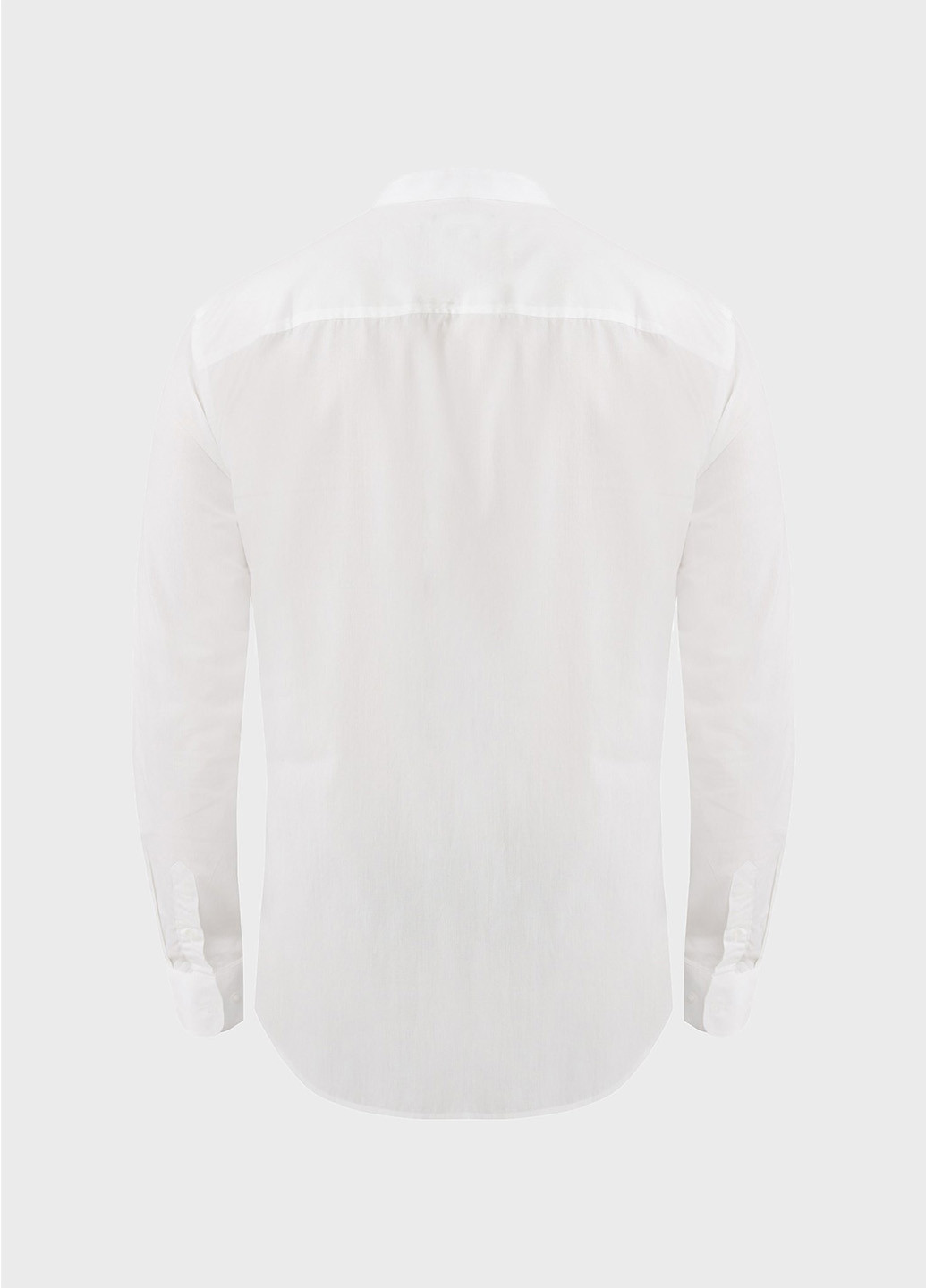 Белая кэжуал рубашка однотонная Mexx