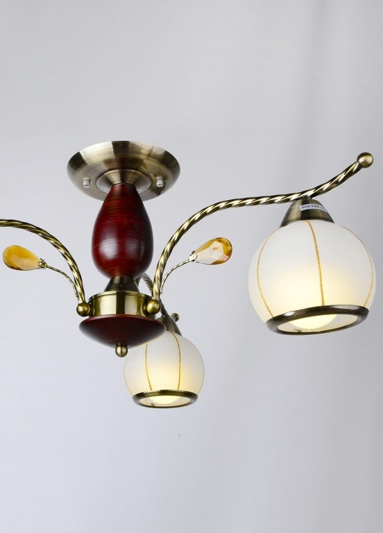 Люстра для кухні стельова LK-458S/3 E27 AB Brille (253887777)