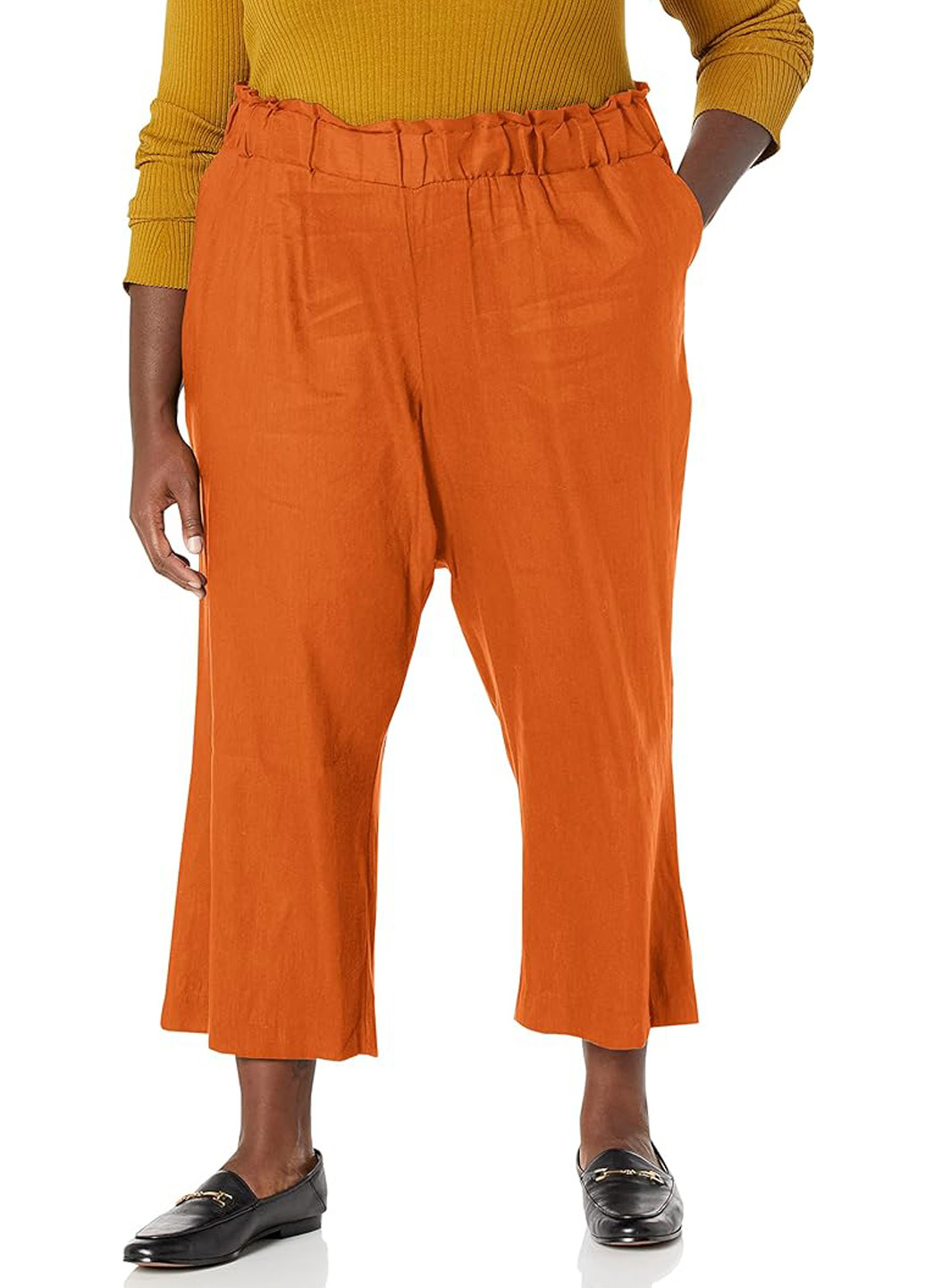 Коричневые кэжуал летние кюлоты брюки Calvin Klein