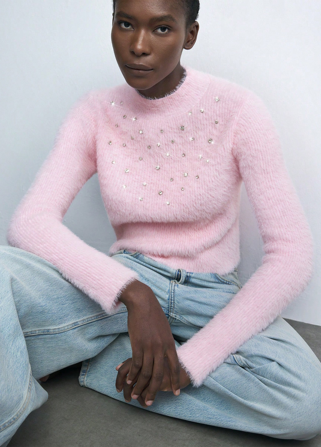 Бледно-розовый демисезонный джемпер джемпер SHEIN