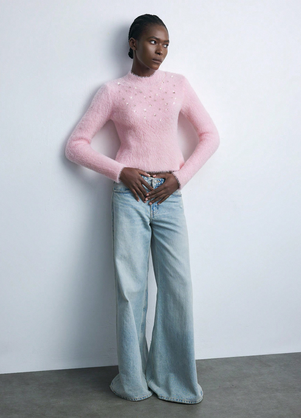 Бледно-розовый демисезонный джемпер джемпер SHEIN