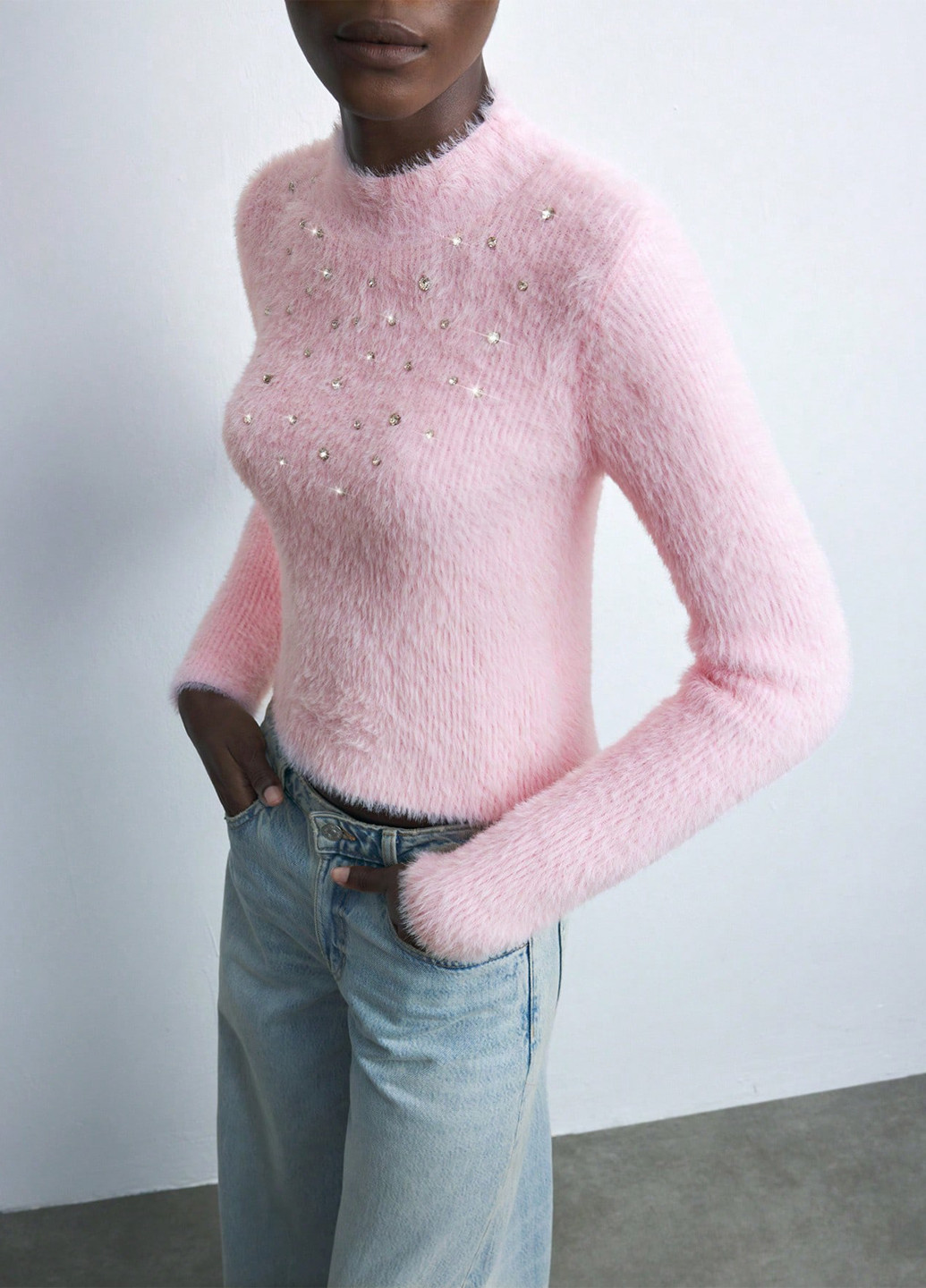 Бледно-розовый демисезонный джемпер джемпер SHEIN