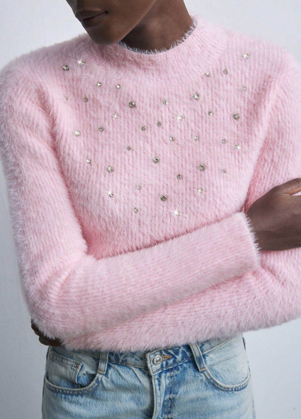 Бледно-розовый демисезонный джемпер джемпер SHEIN