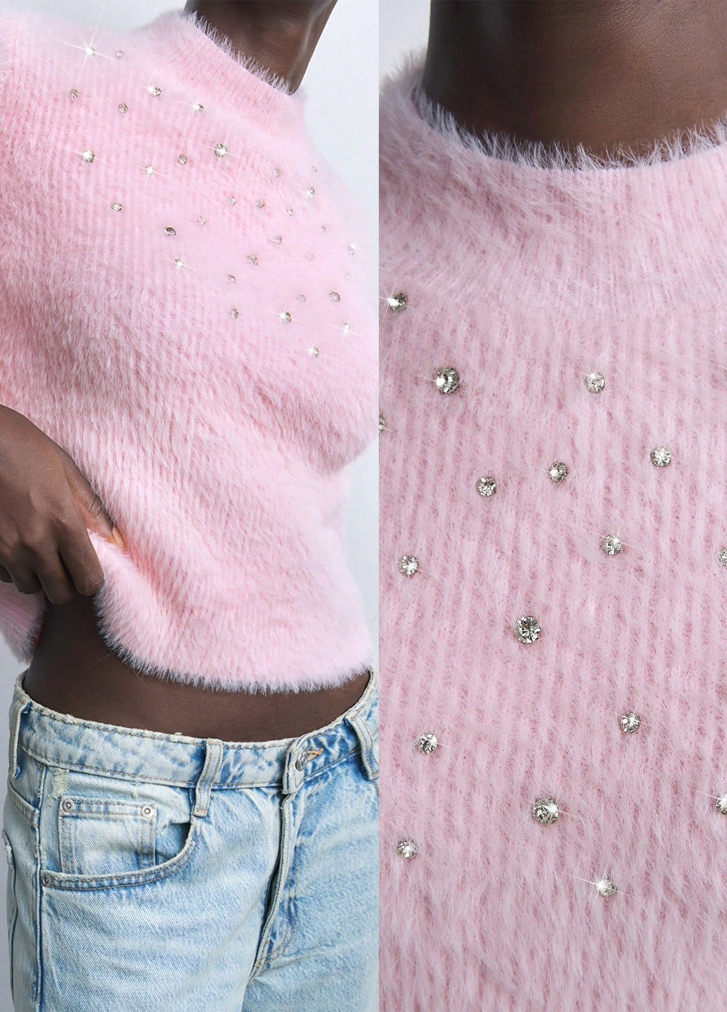 Бледно-розовый демисезонный джемпер джемпер SHEIN