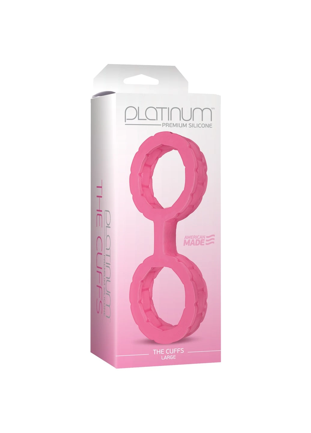 Наручники из силикона The Cuffs Large - Pink Doc Johnson (252383365)