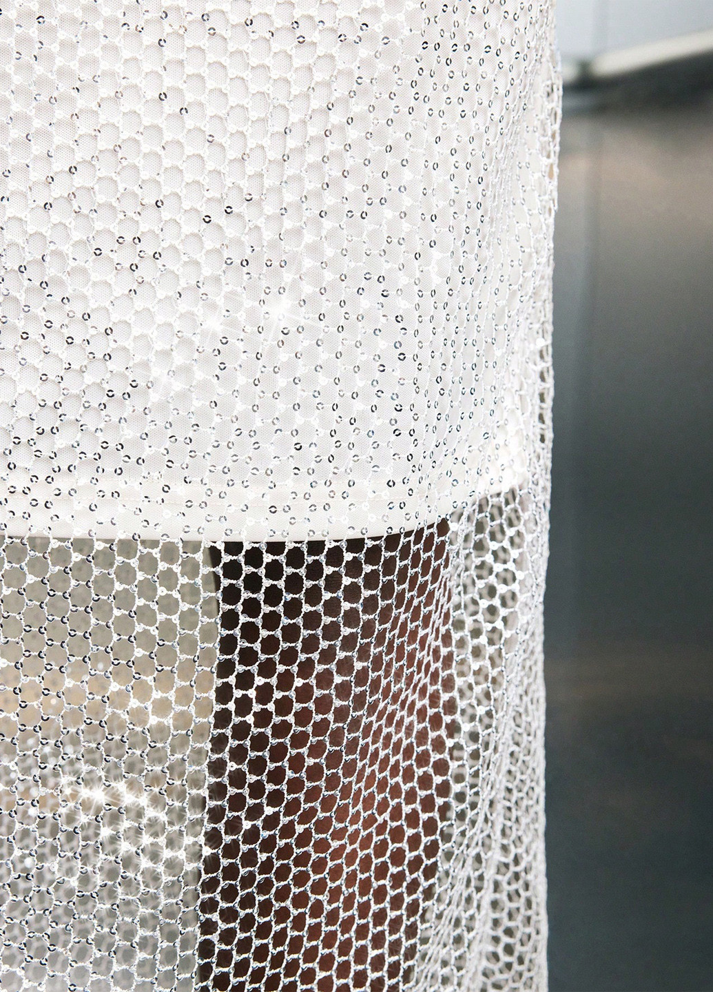 Білий святковий, коктейльна сукня сукня-комбінація SHEIN однотонна