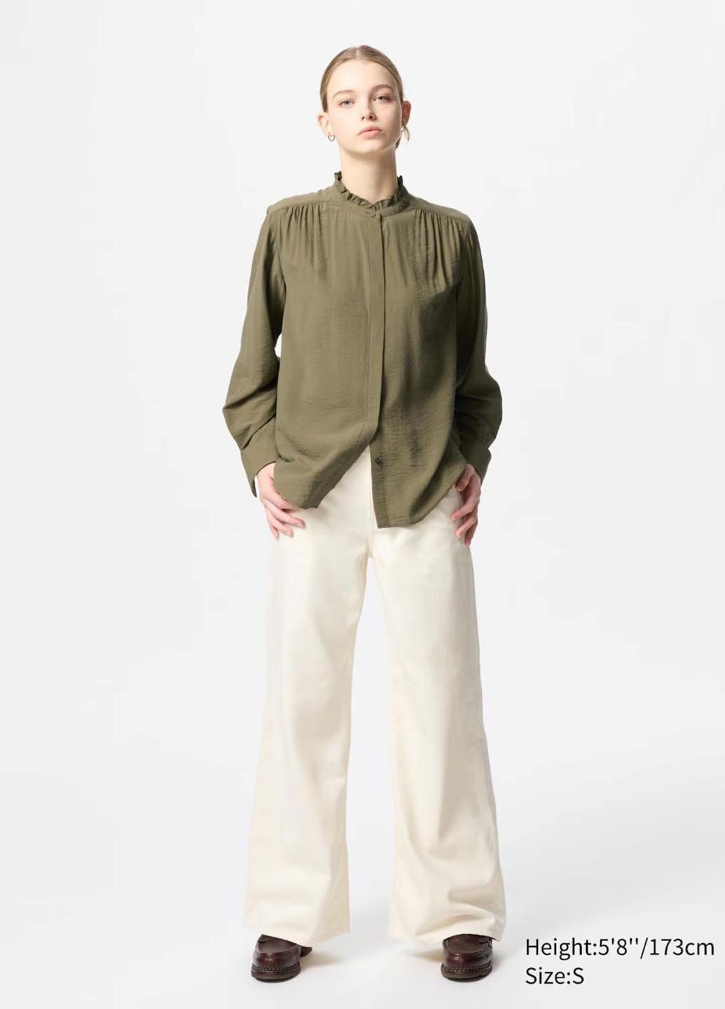 Зелена блузка Uniqlo