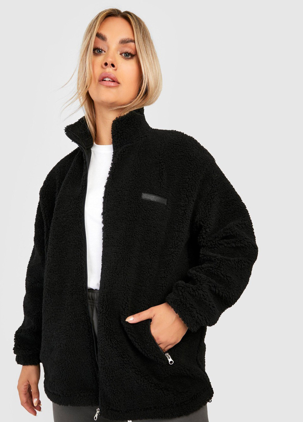 Черная демисезонная куртка Boohoo