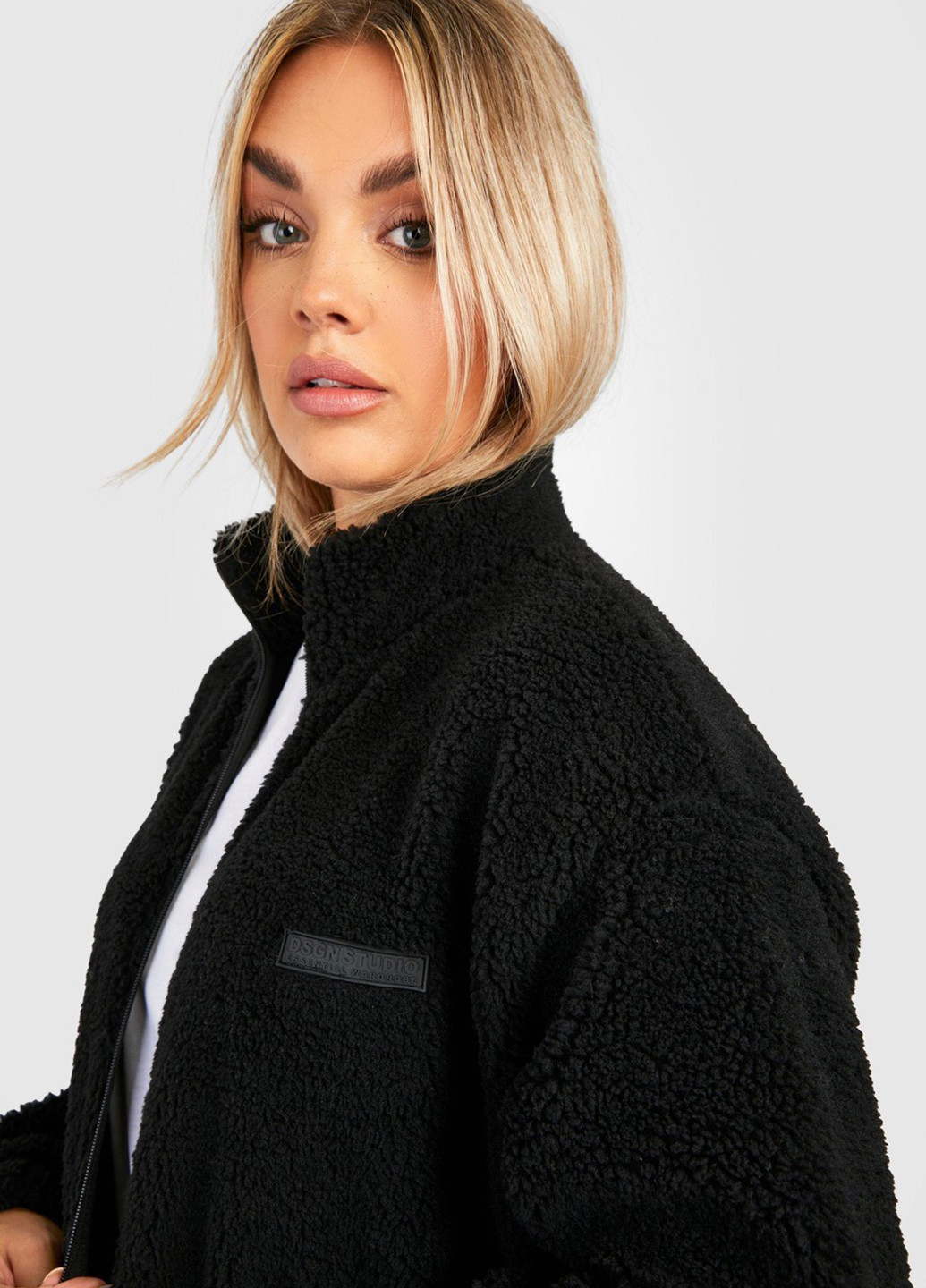 Черная демисезонная куртка Boohoo