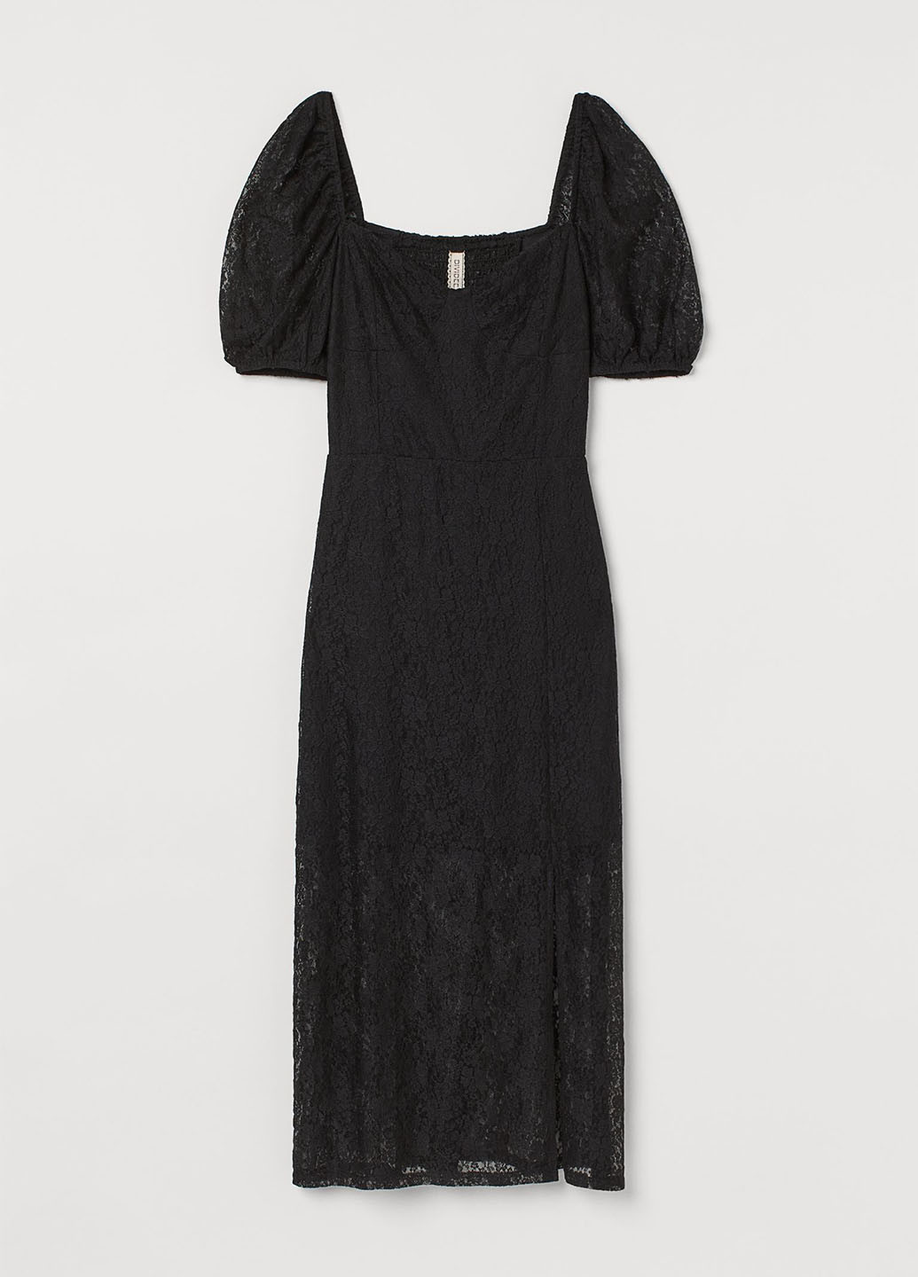 Черное кэжуал платье H&M однотонное