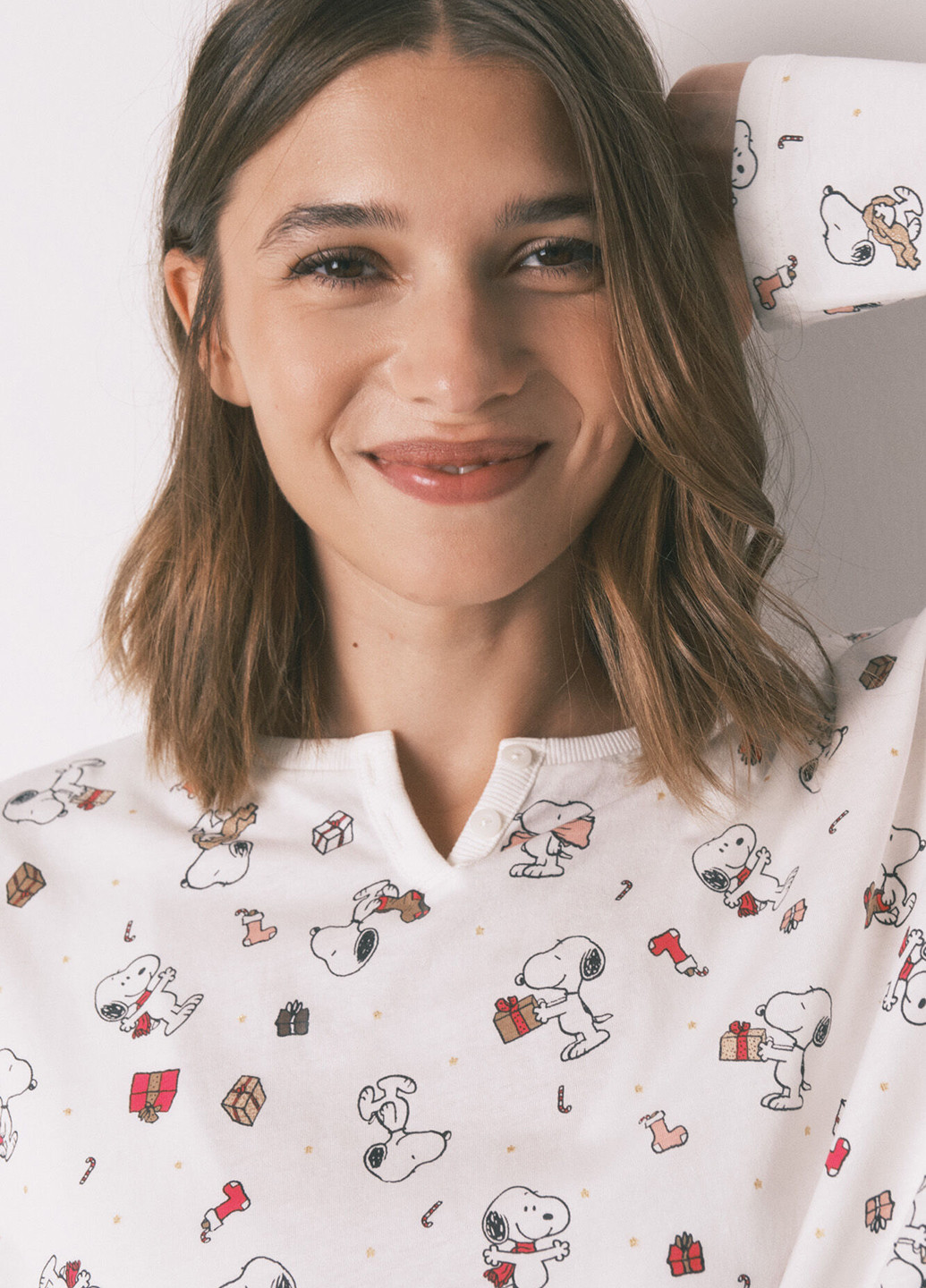 Біла всесезон піжама (лонгслів, штани) лонгслів + брюки Women'secret