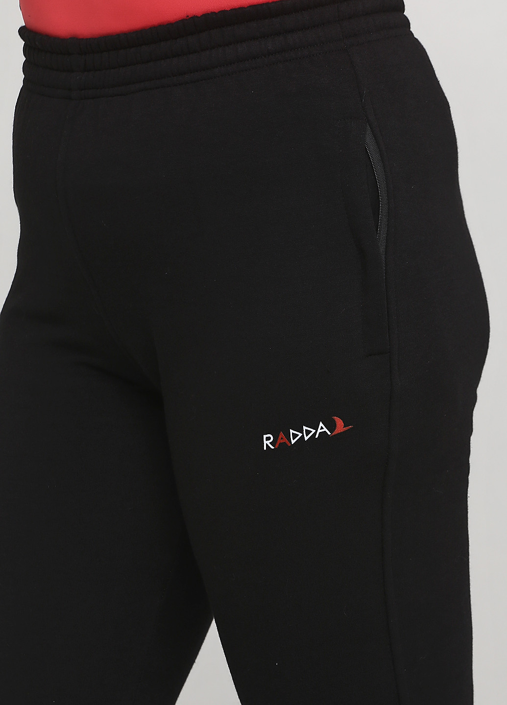 Черные спортивные зимние прямые брюки Radda