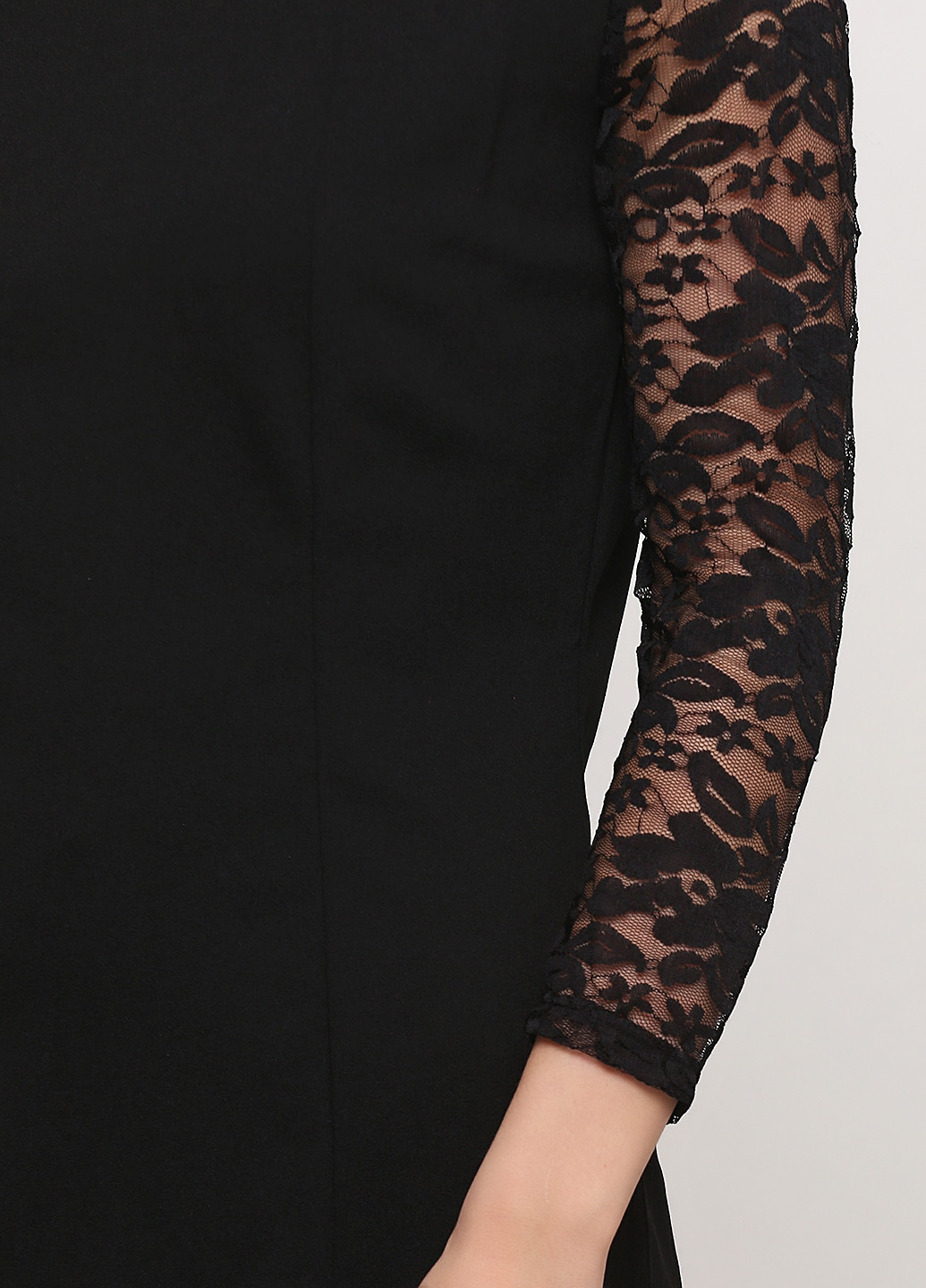 Черное кэжуал платье футляр Mela London однотонное