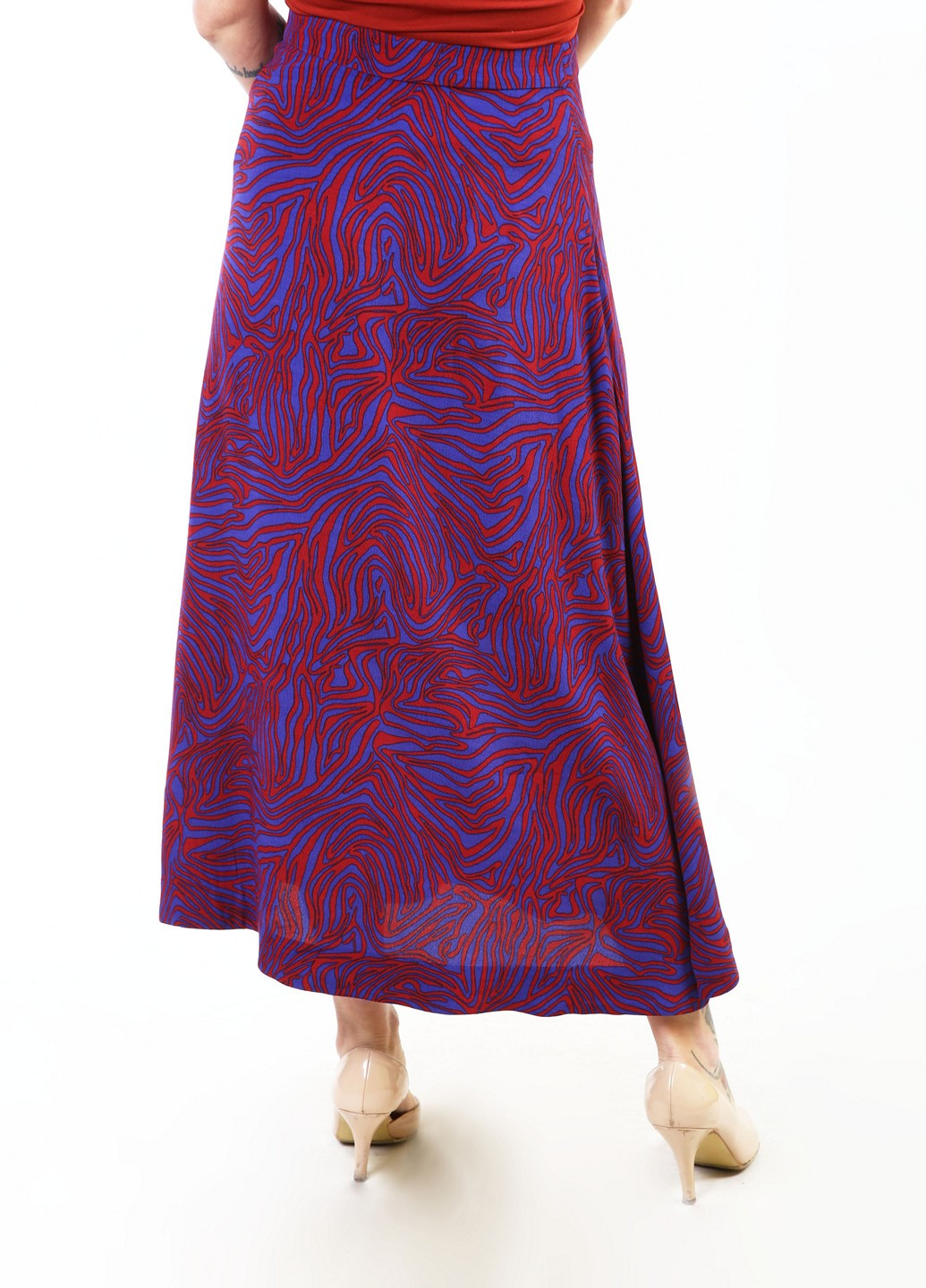 Разноцветная кэжуал с абстрактным узором юбка Care Label