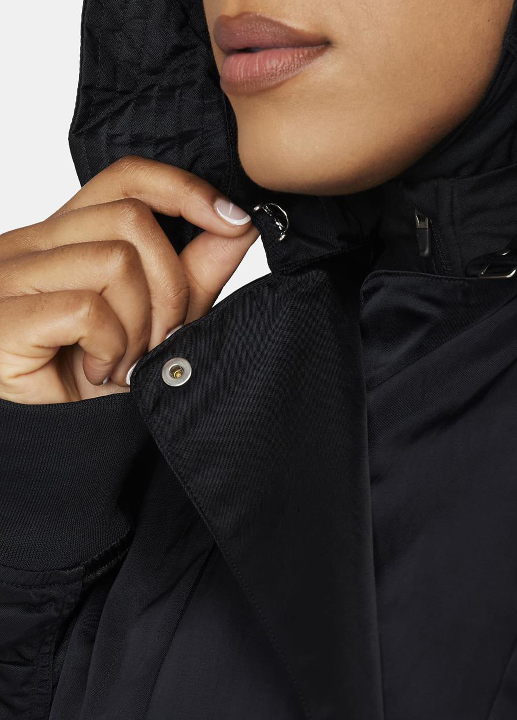 Чорна демісезонна куртка fb4521-010 Nike Sportswear Essentials Trench Jacket