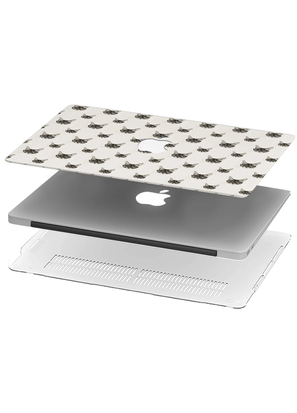Чехол пластиковый для Apple MacBook 12 A1534 / A1931 Паттерн с котами (Cat Pattern) (3365-2447) MobiPrint (218857707)
