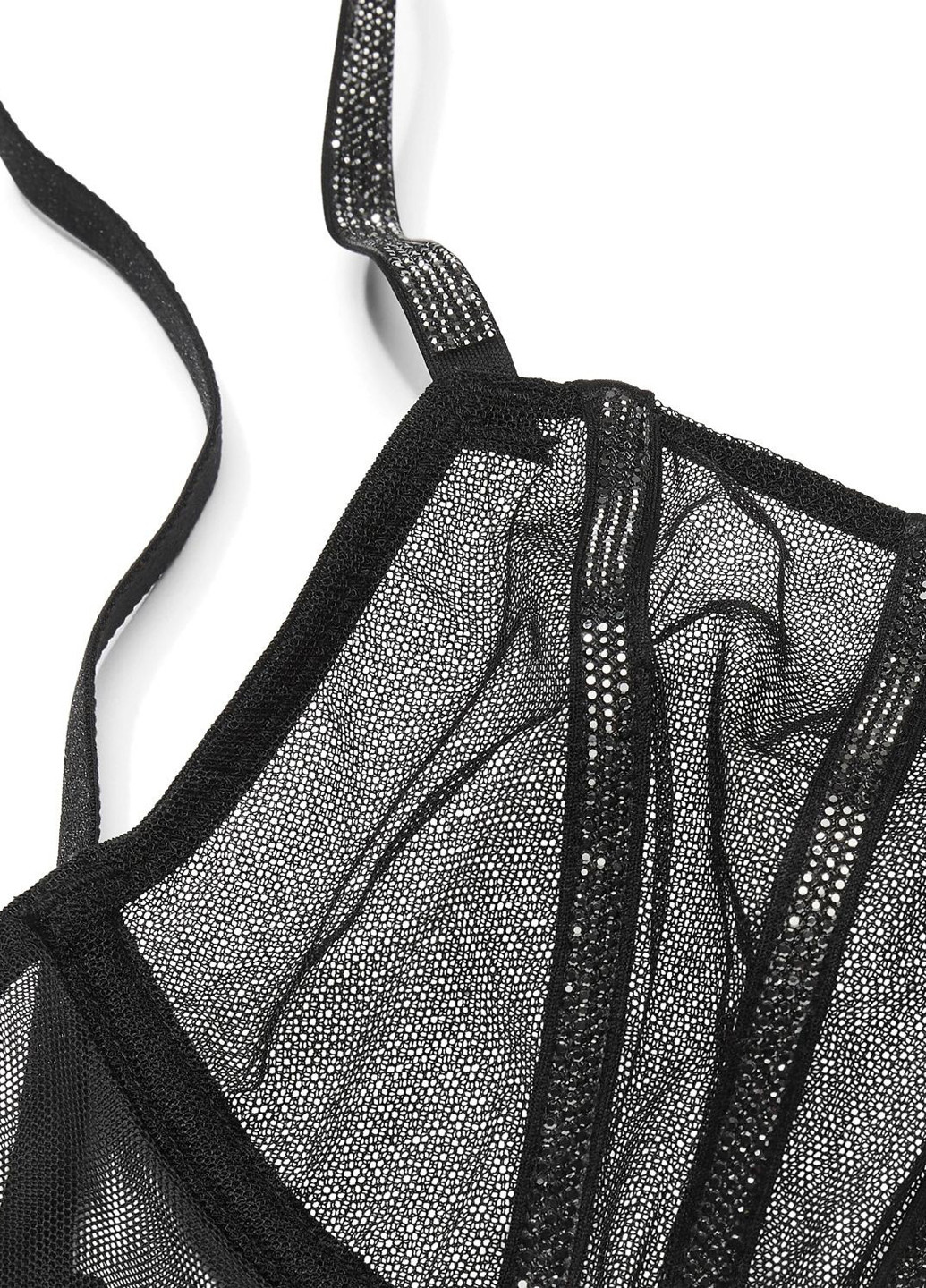Чорний бюстгальтер Victoria's Secret з кісточками поліамід