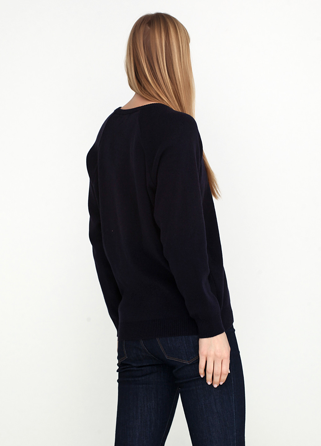 Темно-синий демисезонный пуловер пуловер Courtelle