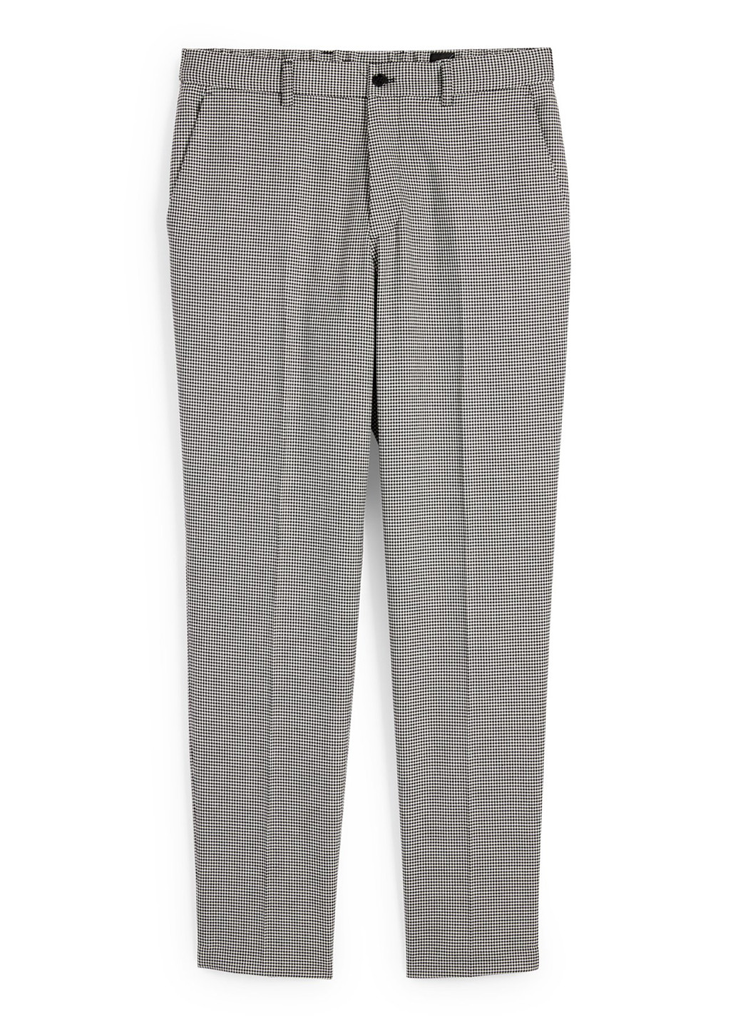 Черно-белые кэжуал демисезонные чиносы брюки C&A