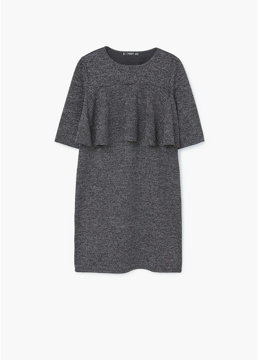 Черное кэжуал платье Mango однотонное