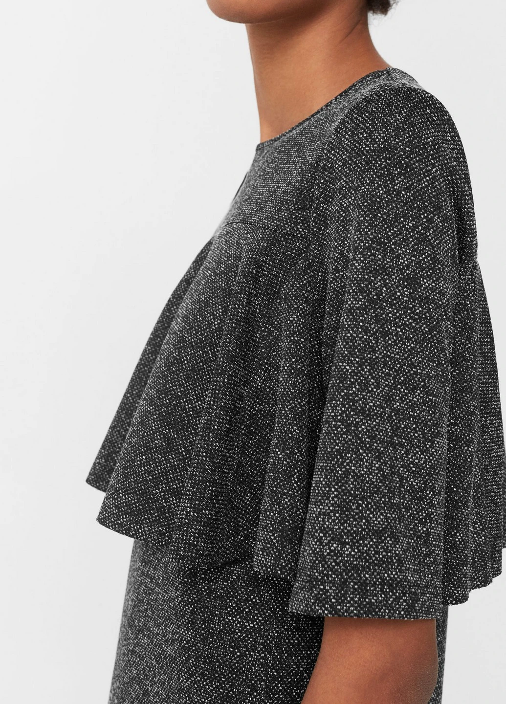 Черное кэжуал платье Mango однотонное