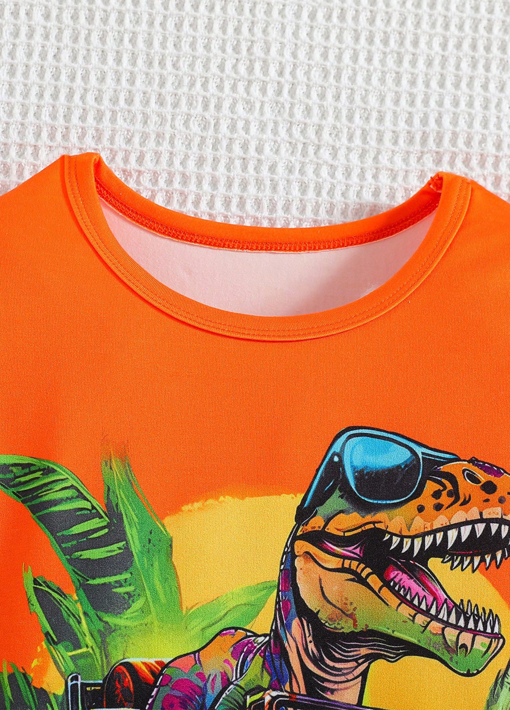 Оранжевая всесезон пижама (лонгслив, брюки) лонгслив + брюки SHEIN