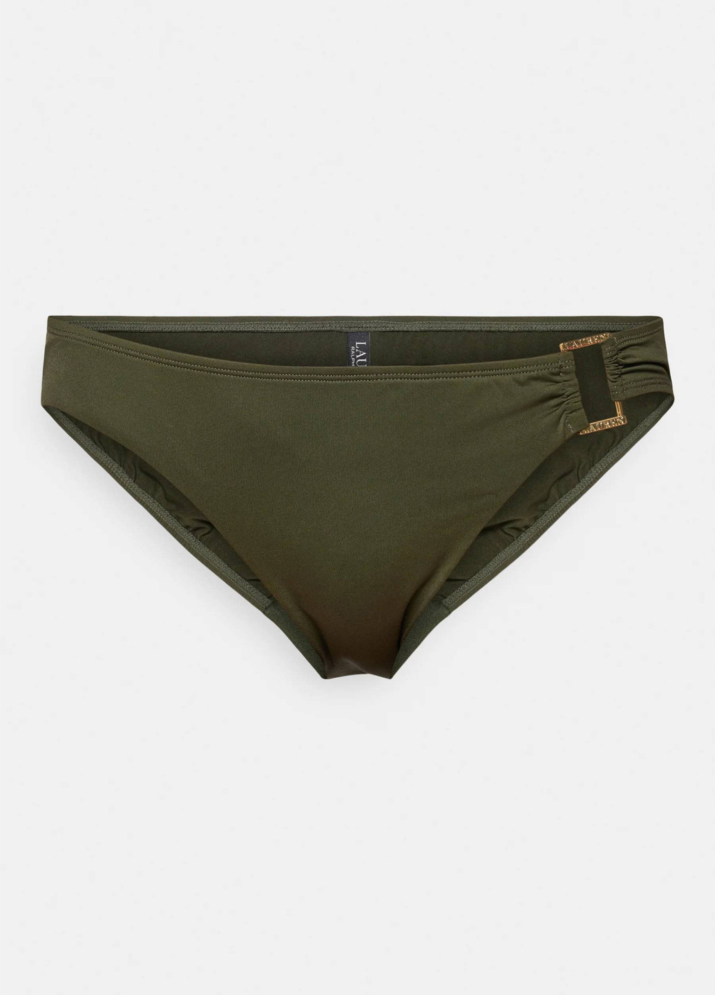 Зеленые купальные трусики с логотипом Ralph Lauren