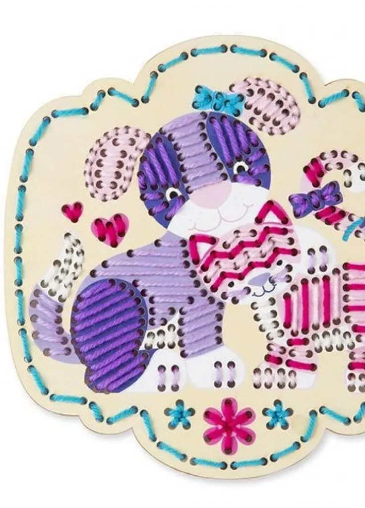 Набір для творчості Melissa & Doug Вишивка по дереву Кошеня і щеня (MD8916) Melissa&Doug (202374047)