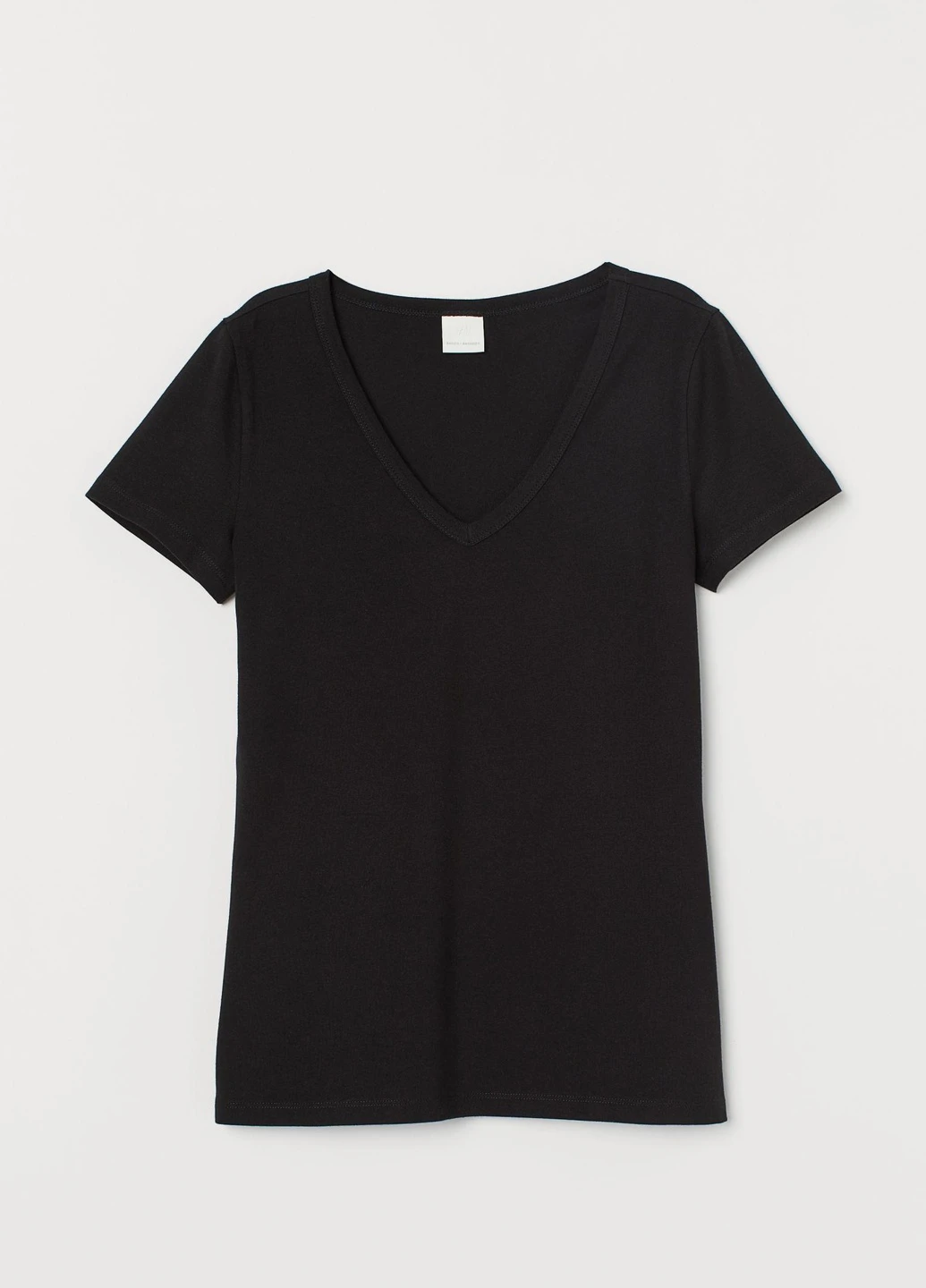 Футболка,чорний, H&M Basic - (255192092)