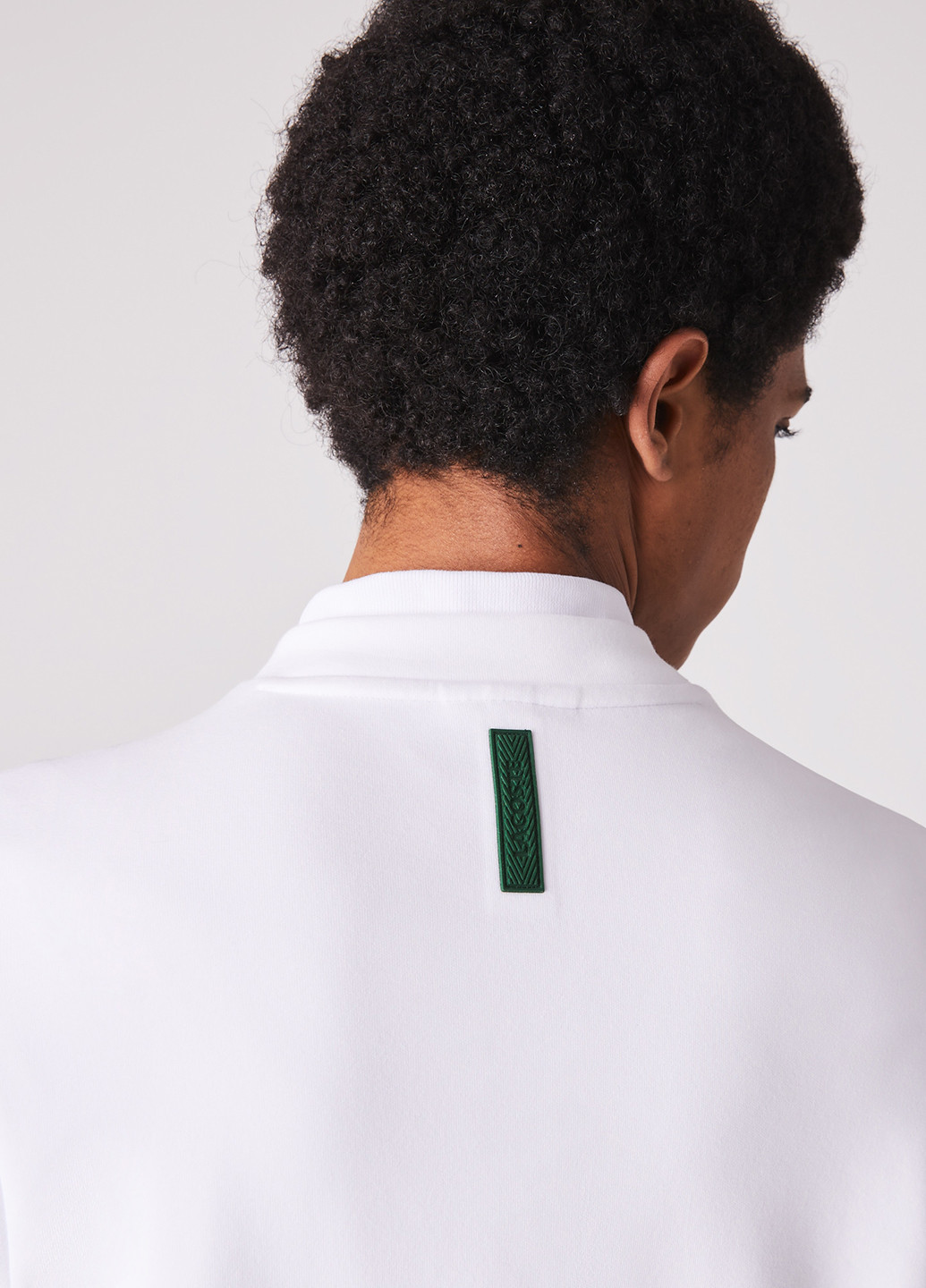 Білий світшот Lacoste малюнок без декору (329694539)