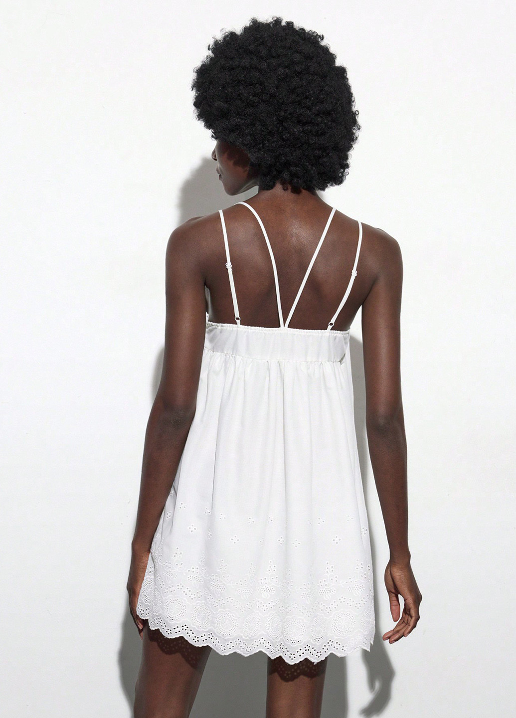 Белое праздничный, кэжуал платье бэби долл SHEIN однотонное