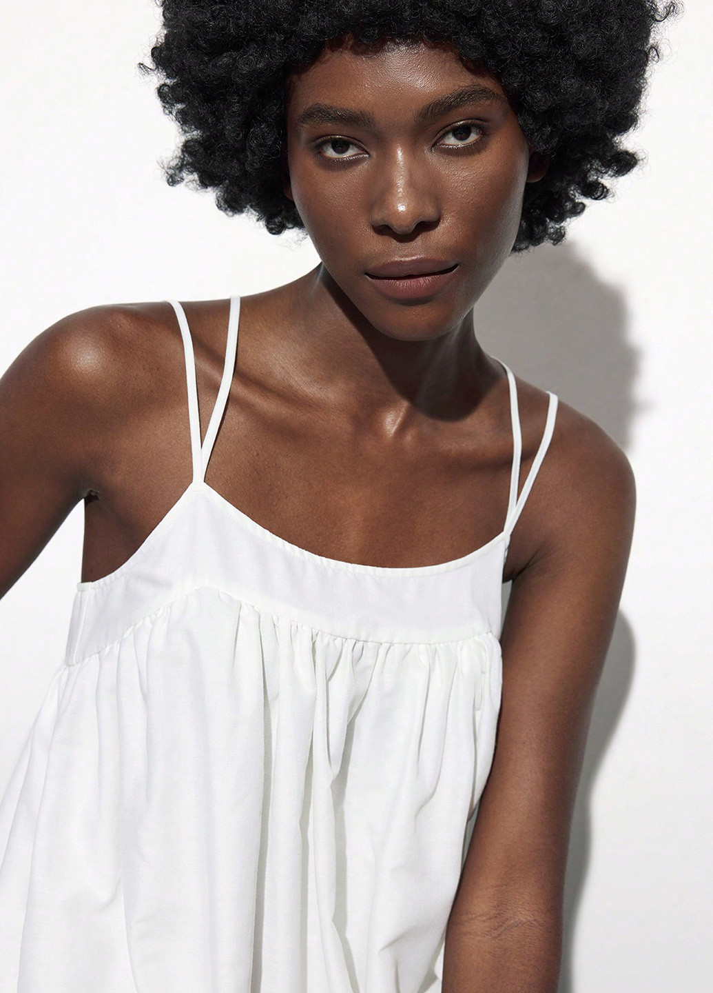 Белое праздничный, кэжуал платье бэби долл SHEIN однотонное