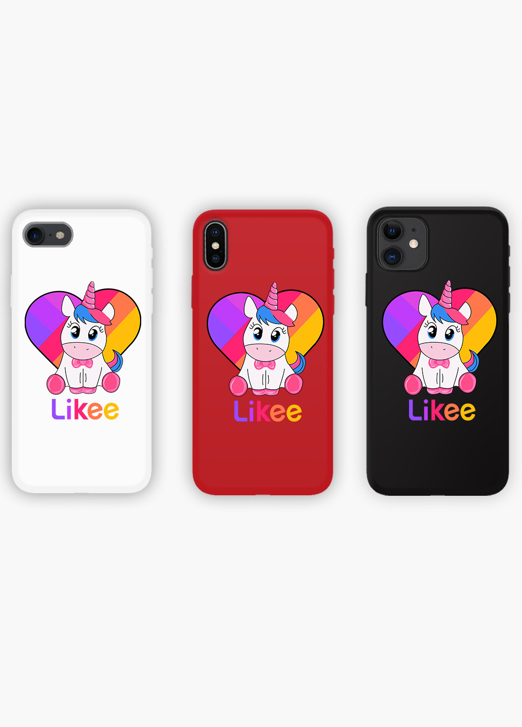 Чехол силиконовый Apple Iphone 8 plus Лайк Единорог (Likee Unicorn) (6154-1594) MobiPrint (219536991)