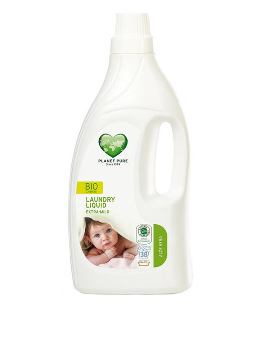 Жидкое органическое средство для стирки Baby, для чувствительной кожи, 1,55 л Planet Pure (132543063)