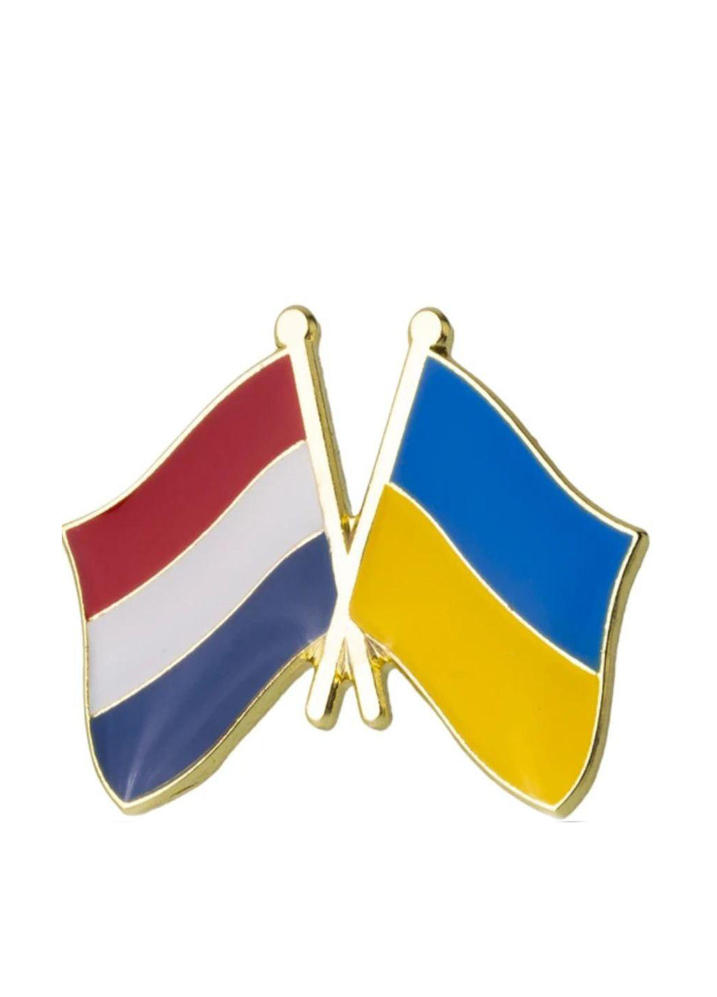 Двойной значок-пин Украина – Нидерланды, 25х19 мм No Brand (301127669)